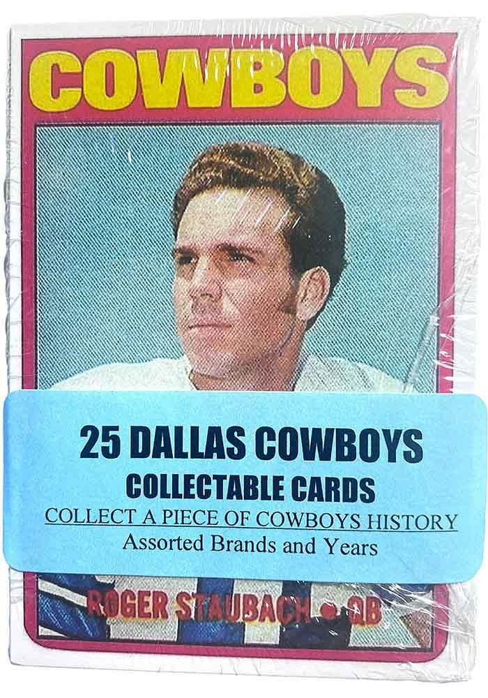 Dallas Cowboys 25 Pack Collectible Football Cards
