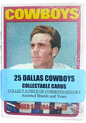 Dallas Cowboys 25 Pack Collectible Football Cards