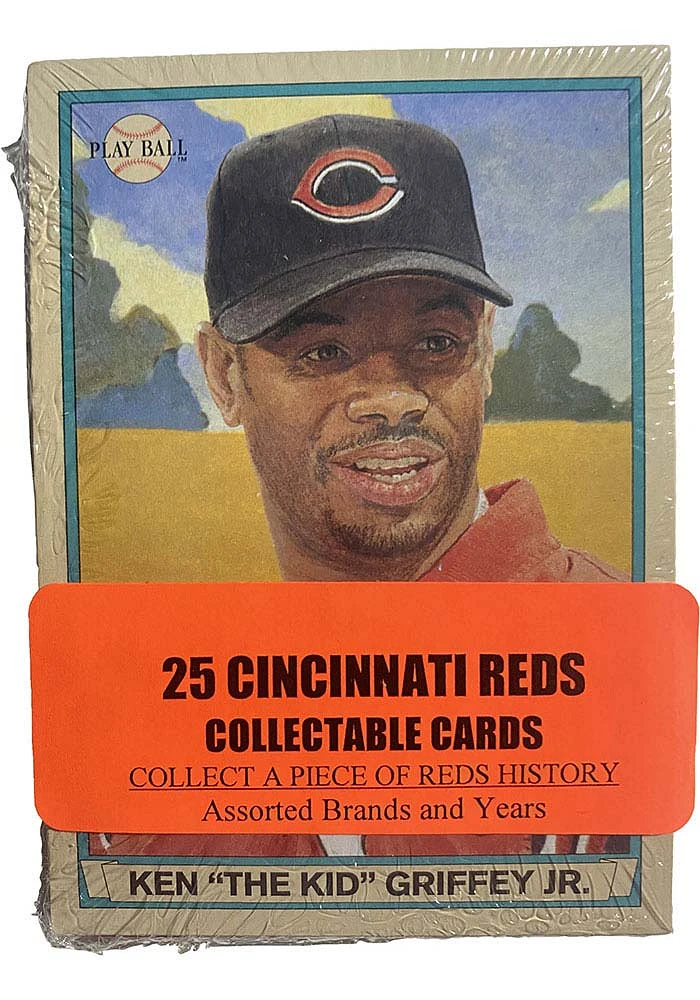 Cincinnati Reds 25 Pack Collectible Baseball Cards