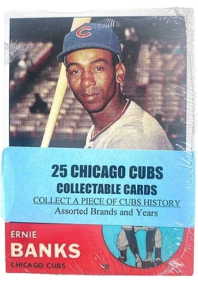 Chicago Cubs 25 Pack Collectible Baseball Cards