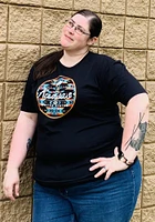 Kansas Black My Tribe Short Sleeve Fashion T Shirt