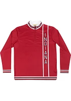 Indiana Hoosiers Mens Red Quarter Long Sleeve Qtr Zip Pullover