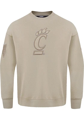 Pro Standard Cincinnati Bearcats Mens Tan Neutral Long Sleeve Fashion Sweatshirt