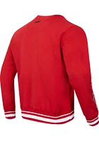 Pro Standard Ohio State Buckeyes Mens Red Classic Long Sleeve Fashion Sweatshirt