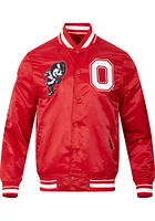 Pro Standard Ohio State Buckeyes Mens Red Classic Medium Weight Jacket