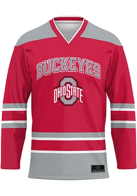 ProSphere  Ohio State Buckeyes Mens Red Replica Hockey Jersey