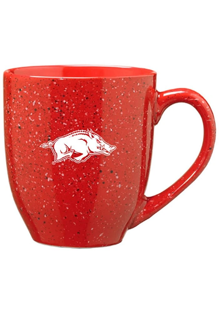 Arkansas Razorbacks 16oz Bistro Speckled Ceramic Mug - Red
