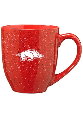 Arkansas Razorbacks 16oz Bistro Speckled Ceramic Mug - Red