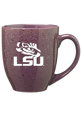 LSU Tigers 16oz Bistro Speckled Ceramic Mug - Purple