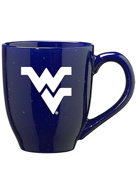 West Virginia Mountaineers 16oz Bistro Speckled Ceramic Mug - Blue