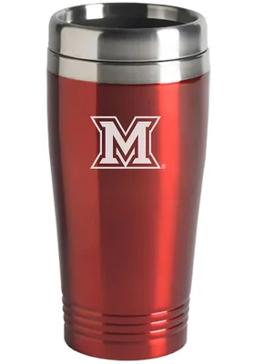 Miami RedHawks 16oz Stainless Steel Travel Mug