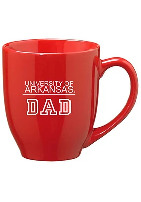 Arkansas Razorbacks Dad 16oz Ceramic Mug - Red