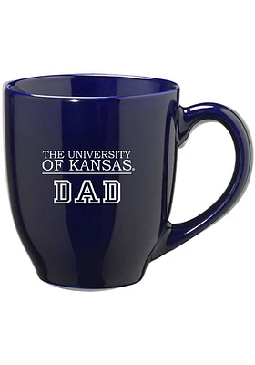 Kansas Jayhawks Dad 16oz Ceramic Mug - Blue