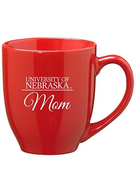 Nebraska Cornhuskers Mom 16oz Ceramic Mug - Red