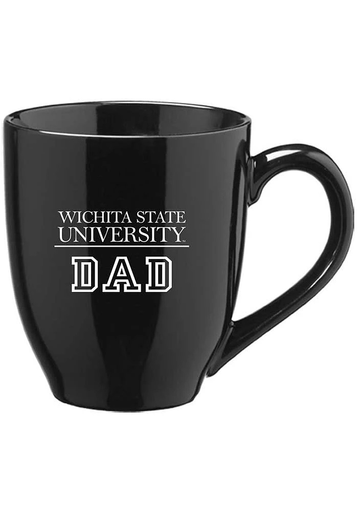 Wichita State Shockers Dad 16oz Ceramic Mug - Black