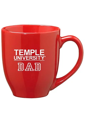Temple Owls Dad 16oz Ceramic Mug - Red