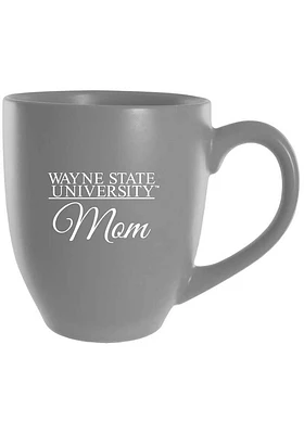 Wayne State Warriors Mom 16oz Ceramic Mug - Grey
