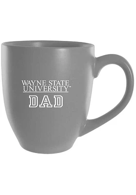 Wayne State Warriors Dad 16oz Ceramic Mug - Grey