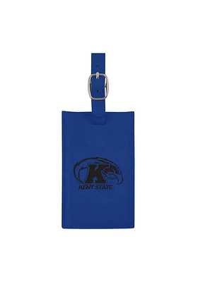 Kent State Golden Flashes Blue Velour Luggage Tag