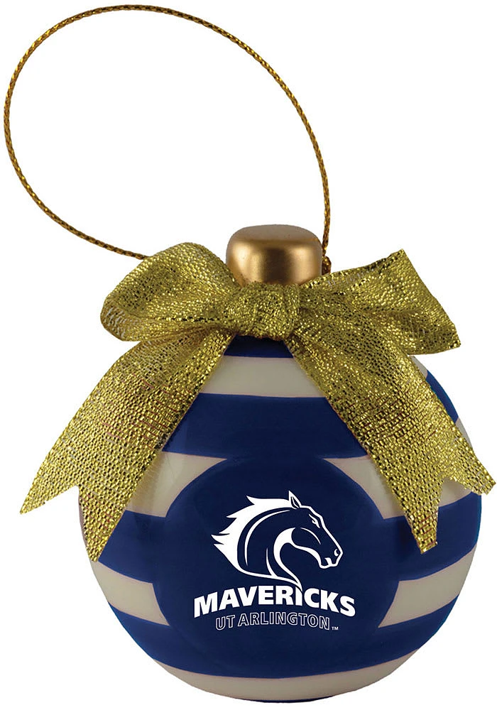 UTA Mavericks Ceramic Bulb Ornament - White