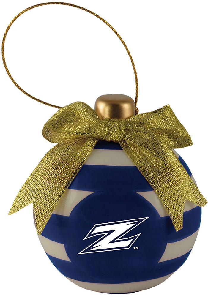 Akron Zips Ceramic Bulb Ornament - White