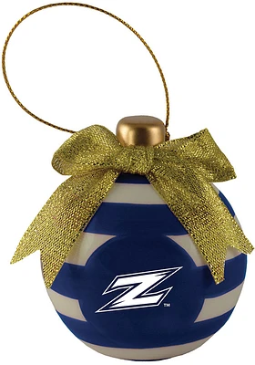 Akron Zips Ceramic Bulb Ornament - White
