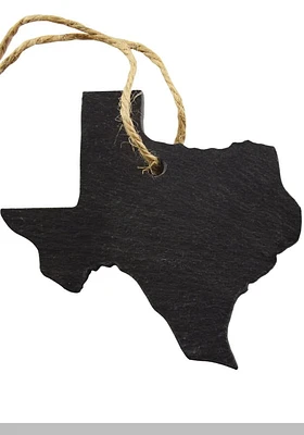 Texas Slate State Shape Ornament - Grey