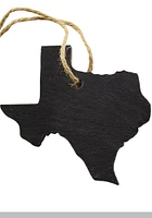 Texas Slate State Shape Ornament - Grey