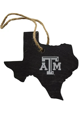 Texas A&M Aggies Slate State Shape Ornament - Grey