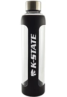 K-State Wildcats 20oz Silicone Glass Water Bottle