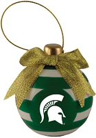 Michigan State Spartans Ceramic Bulb Ornament Ornament - Green