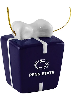 Penn State Nittany Lions Ceramic Gift Box Ornament Ornament - Blue