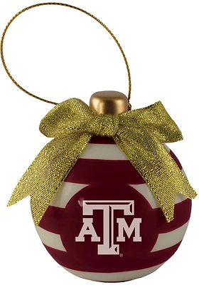 Texas A&M Aggies Ceramic Bulb Ornament Ornament - Maroon