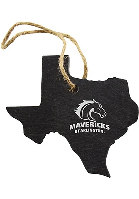 UTA Mavericks State Shaple Slate Ornament Ornament