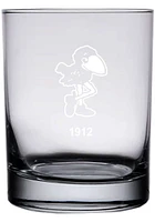 Kansas Jayhawks 14oz. Etched Rock Glass - White