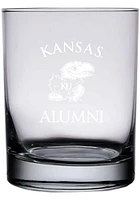 Kansas Jayhawks 14oz Alumni Rock Glass - White