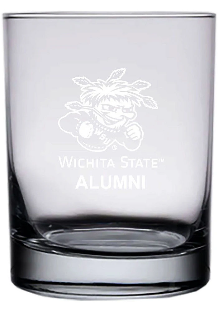 Wichita State Shockers 14oz Alumni Rock Glass - White