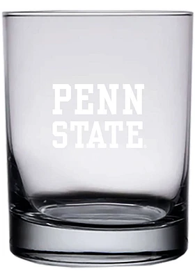 Penn State Nittany Lions 14oz Etched Rock Glass - White