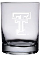 Texas Tech Red Raiders 14oz Etched Rock Glass - White
