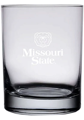 Missouri State Bears 14oz Etched Rock Glass