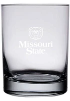 Missouri State Bears 14oz Etched Rock Glass