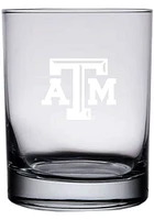 Texas A&M Aggies 14oz Etched Rock Glass - White