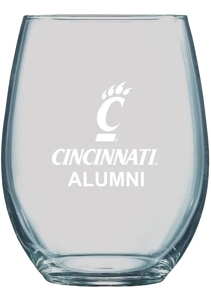 Cincinnati Bearcats 21oz Alumni Stemless Wine Glass