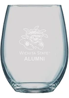 Wichita State Shockers 21oz Alumni Stemless Wine Glass - White