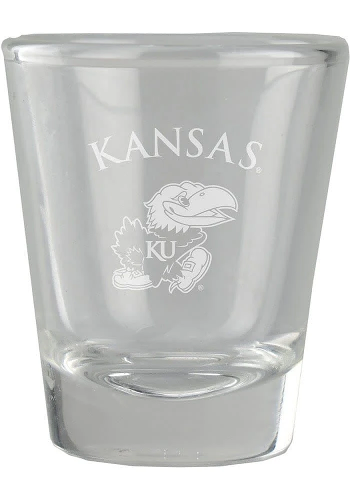 Kansas Jayhawks 1.5oz Engraved Shot Glass