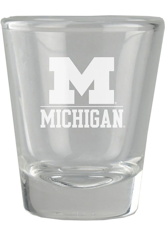 Michigan Wolverines 1.5oz Engraved Shot Glass