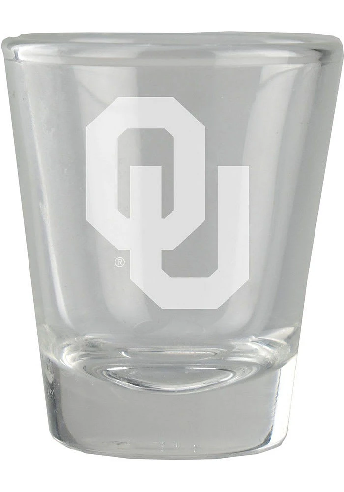 Oklahoma Sooners 1.5oz Engraved Shot Glass
