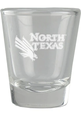 North Texas Mean Green 1.5oz Engraved Shot Glass
