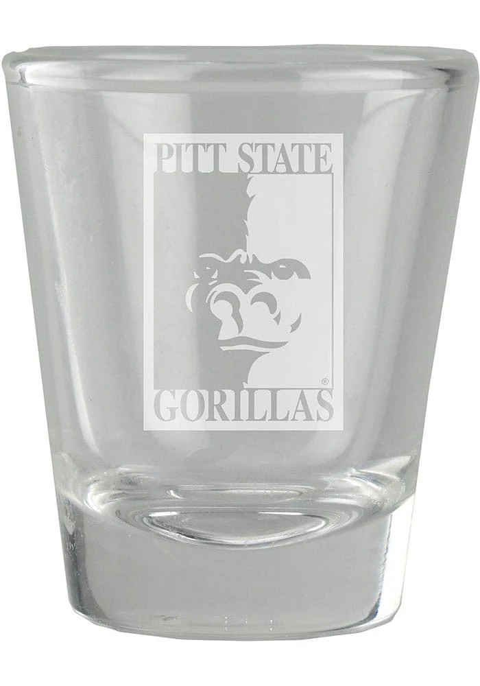 Pitt State Gorillas 1.5oz Engraved Shot Glass