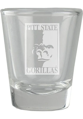 Pitt State Gorillas 1.5oz Engraved Shot Glass
